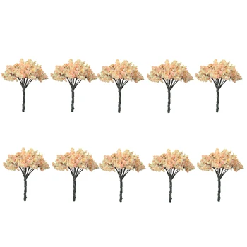 

10Pcs 9cm/ 12cm Sand Table Model Trees Micro Landscape Cherry Trees Tree Miniatures Landscape