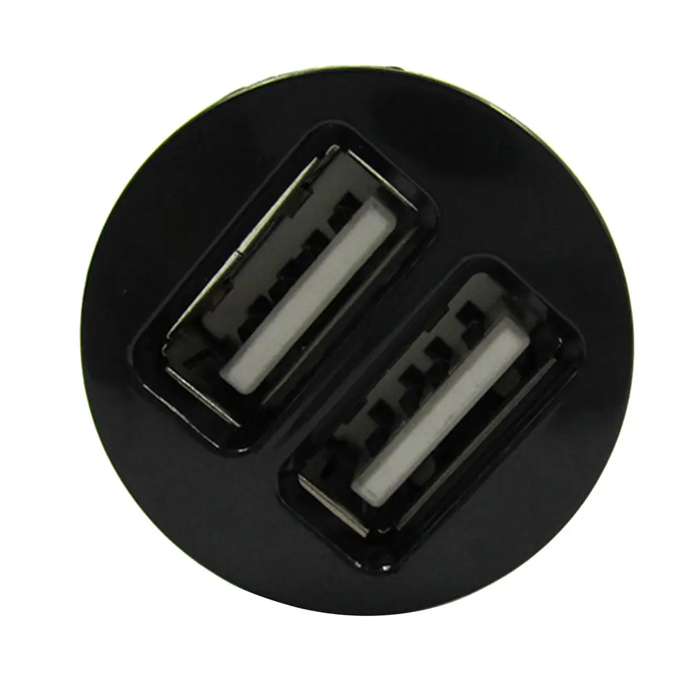 Авто розетка для автомобильного прикуривателя с двумя портами USB для телефона Зарядное устройство Мощность адаптер розетки для детей возрастом от 12V 24V для автомобилей и мотоциклов
