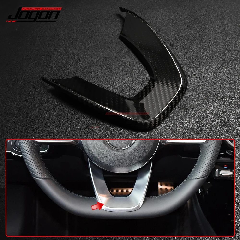 

For Mercedes Benz A Class W177 A180 A35 A45 CLA Class C118 CLA180 Carbon Interior Steering Wheel U type Decoration Cover Trim