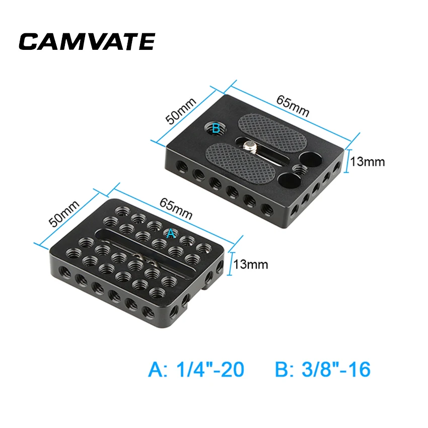 Универсальная верхняя пластина CAMVATE + Основная для фотоаппарата сделай сам