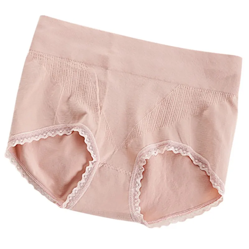 Women Solid Panties Seamless Sexy Lace Ruffles Underwear Panty Comfort Breathable Mid Wasit Intimates Lingerie Underpants
