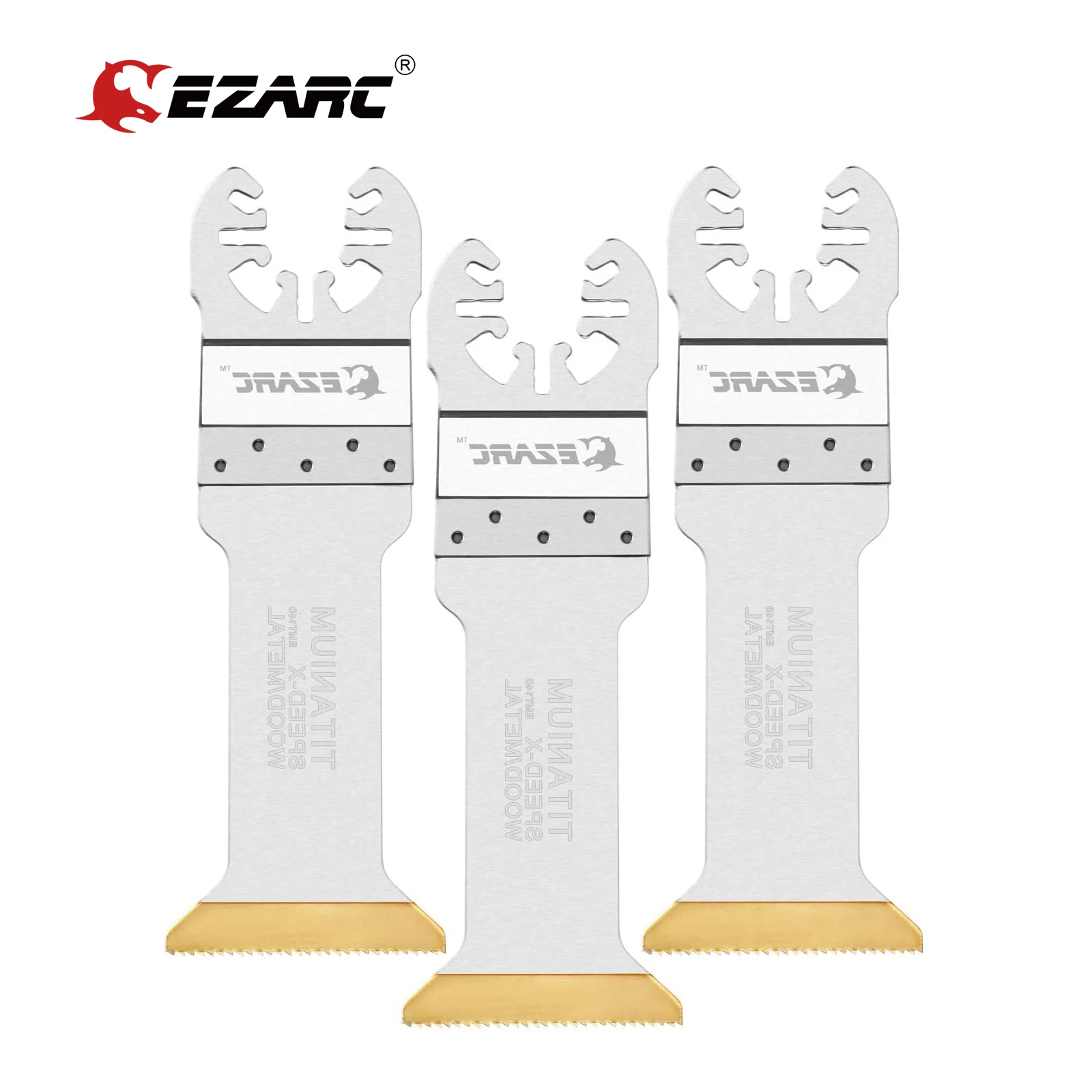 Details about   EZARC 6pc Titanium Oscillating Multitool Blades Long Cut Saw Speed... 