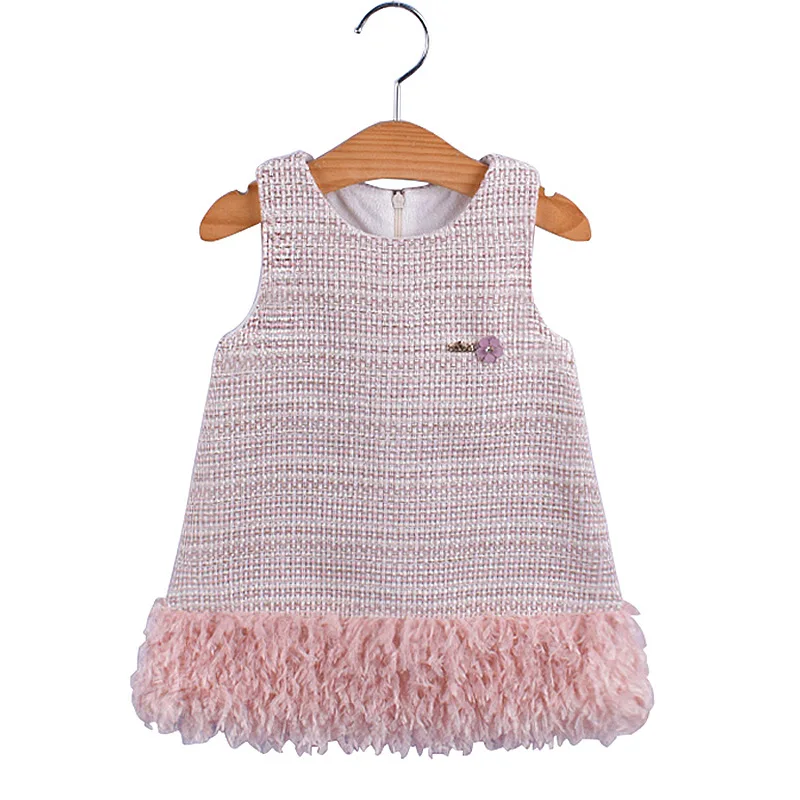 2019 New Girl Vest Dress Kid Autumn Children Knit Overalls Sweaters Toddler Jumper for Winter | Детская одежда и обувь