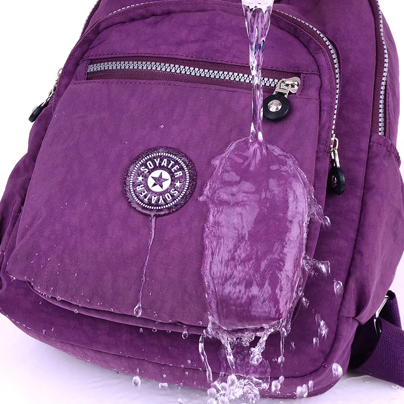 Школьный рюкзак для девочек-подростков Mochila Feminina, женские рюкзаки, нейлоновый водонепроницаемый повседневный рюкзак для ноутбука, женский рюкзак