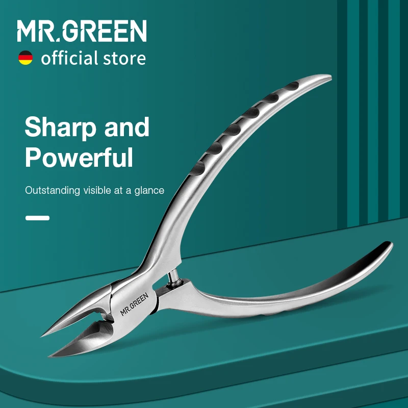 Щипчики для вросших ногтей MR.GREEN инструмент педикюра толстый твердый коррекции |