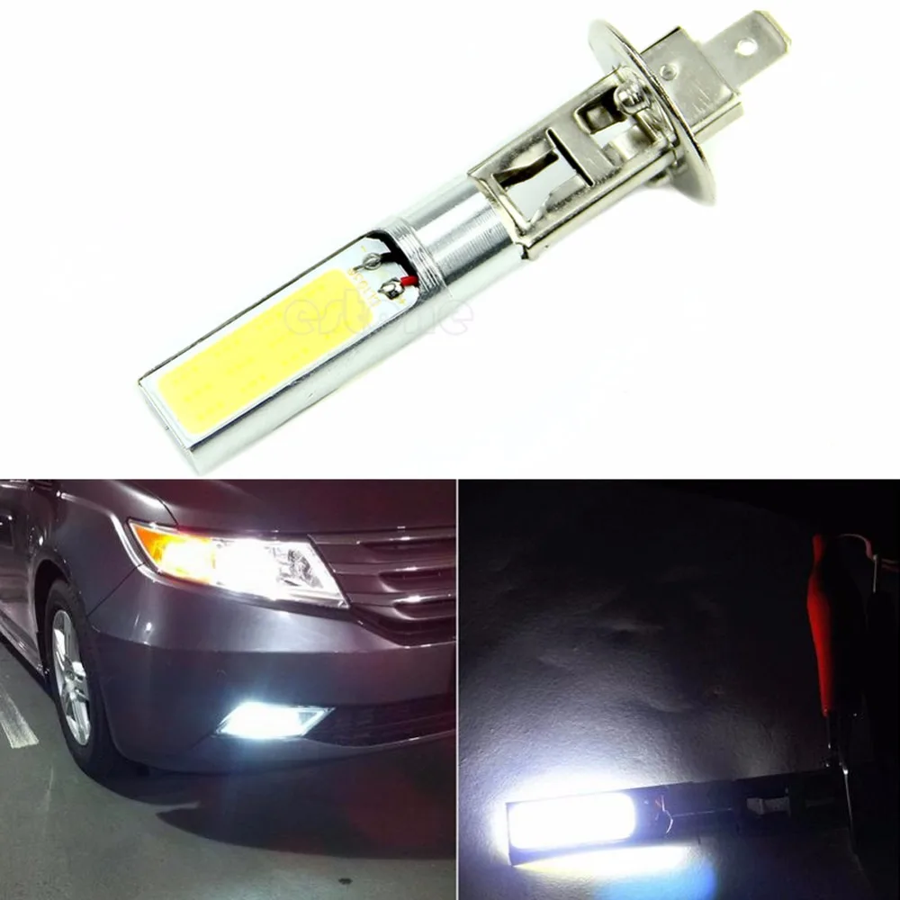 

1Pc H1 LED Fog Lights Headlight White 6000K COB LED Bulbs Driving Lamps