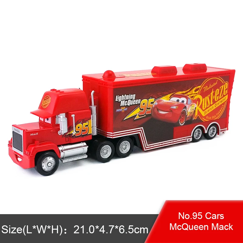 Disney Pixar Cars 2 3 игрушки Lightning McQueen Jackson Storm Chick Hick Mack Uncle Truck 1:55 литой модельный автомобиль игрушка детский подарок - Цвет: McQueen 3.0 Uncle