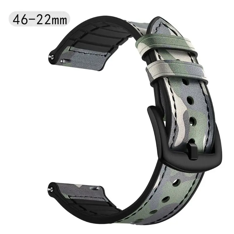 20 мм/22 мм Натуральная кожа ремешок на запястье для samsung Galaxy Watch 42/46 мм - Цвет: G 2