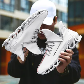 

VSIOVRY New Running Shoes Blade Cushioning Sneakers for Men Waterproof Sports Shoes Outdoor Athletic Training Walking Sneakers