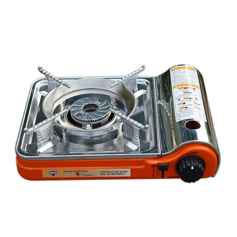 

Portable Mini Portable Gas Stove Outdoor Bbq Grill Stoves Camping Burner Double