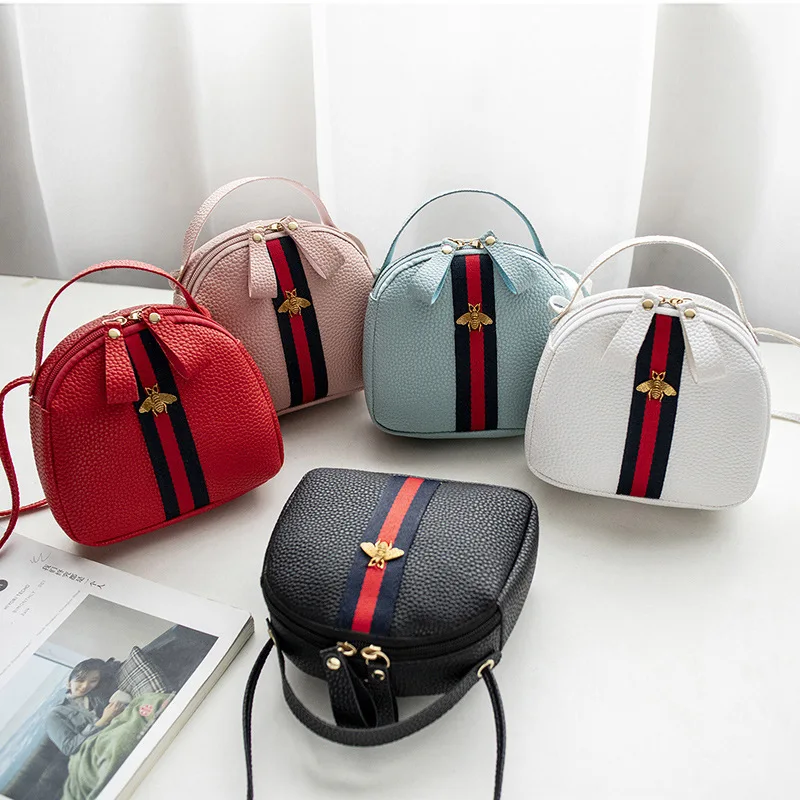 

WOMEN'S Bag Bag 2020 New Style Fashion Small Bee Contrast Color Mini Shoulder Bag Bags Guangzhou Hand Shoulder Bag