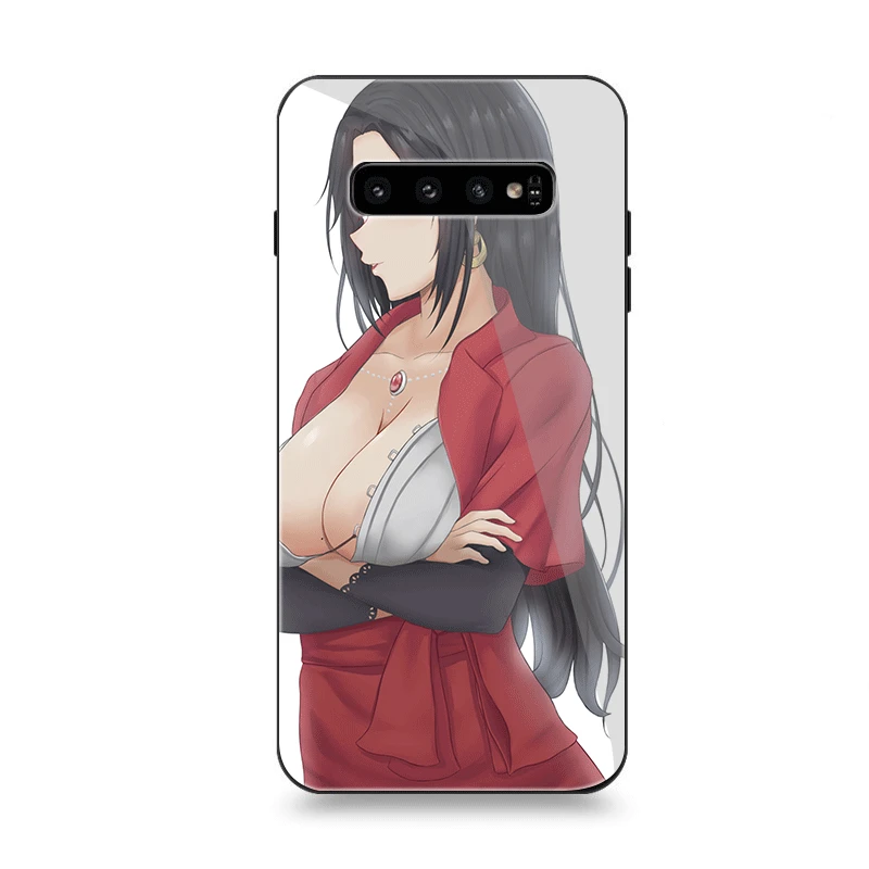 Чехол Стекло для samsung A70 A50 A30 A40 A20 A60 A10 S7 край S8 S9 S10 Plus Note 8 9 крышка Cattleya Бодлер фиолетовый Evergarden