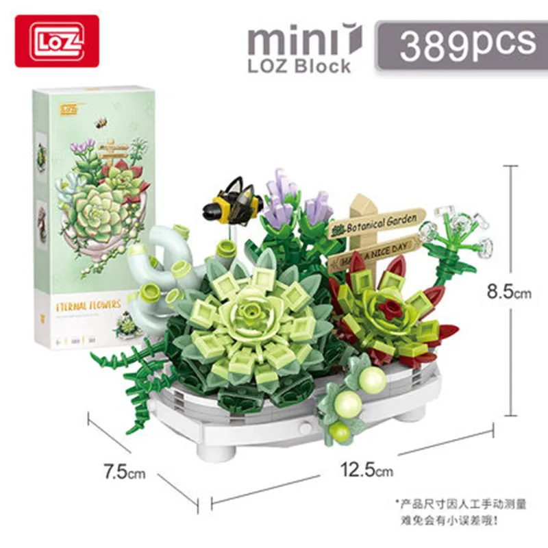 LOZ Flowers DIY decoration blocks Home decoration Model Building Blocks toys Assembly Toy 1661 for Children Adult building blocks,construction blocks,anime block toys