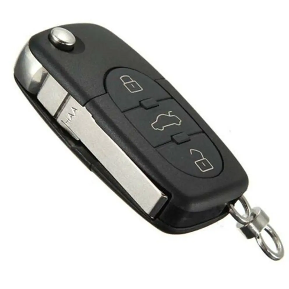 

3 Button Remote Key Fob Shell Case Blade Haa Fit For Audi A2 A3 A4 A6 A8 Tt Folding Key Case Key Protector