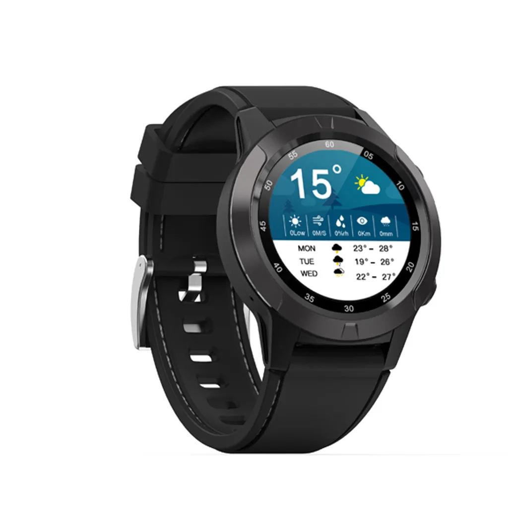 Silver Gps Смарт-часы Blueteeth IP67 водонепроницаемые Смарт-часы умные спортивные мужские часы напоминание о сообщениях наручные часы браслет# D3 - Цвет: Silver
