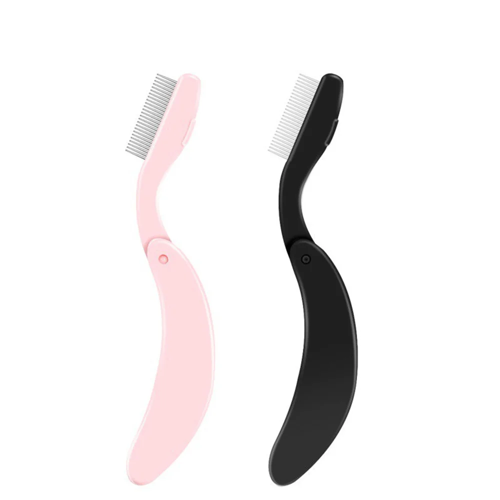 Eyelash Comb Eyebrow Brush Folding Eyelash Separator Comb