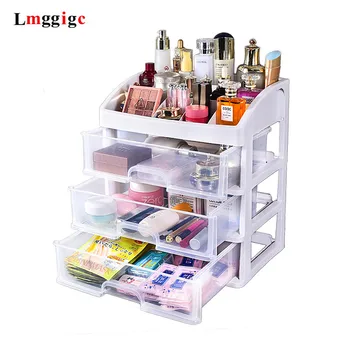 

Transparent Makeup Box with Drawer, Dressing Table, Cosmetic Case