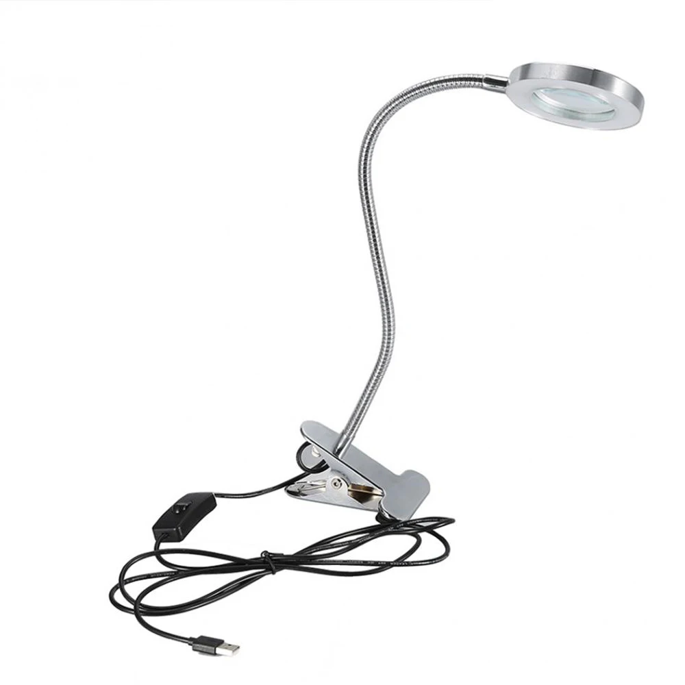 

Clip Table Lamp LED Tattoo Light Portable Permanent Makeup Eyebrow Eyeliner Manicure Light USB Adjustable Cold White Desk Light