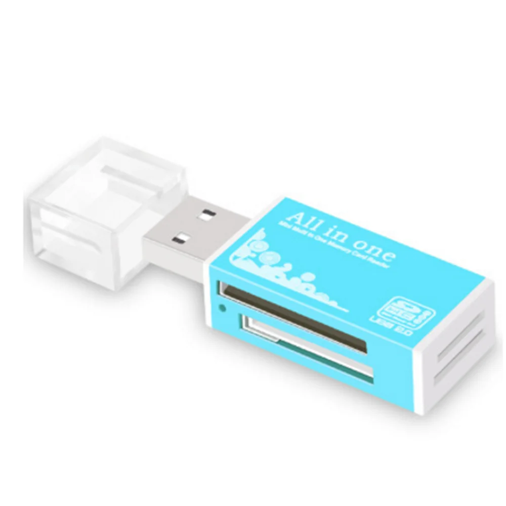 Горячая-карточка распродажи ридер крошечные USB 2,0 мульти карты памяти ридер адаптер для картридер 2 микро-sd TF M2 MMC подарки