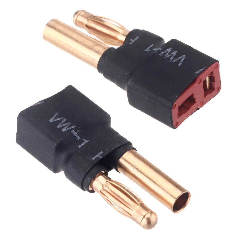 

5pcs/lot T Plug Female to 4.0mm Bullet Banana Male/Female Connector Adapter for rc part