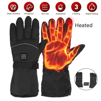 

USB 3 Modes Motorcycle Gloves Waterproof Heated Touch Screen Battery Powered Motorbike Racing Riding Gloves Winter