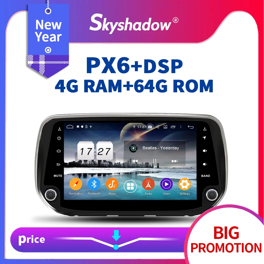 PX6 автомобильный dvd плеер DSP IPS Android 10 0 4 Гб + 64 GPS карта RDS радио WIFI AHD Bluetooth 5 для Hyundai IX45