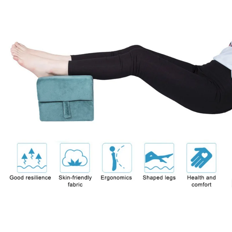 Memory Foam Knee Pillow 2 In 1 Leg Positioner Pillows For Side Or Back Sleepers Pregnancy Women Relief Sciatic/Back/Hip Pain Wit