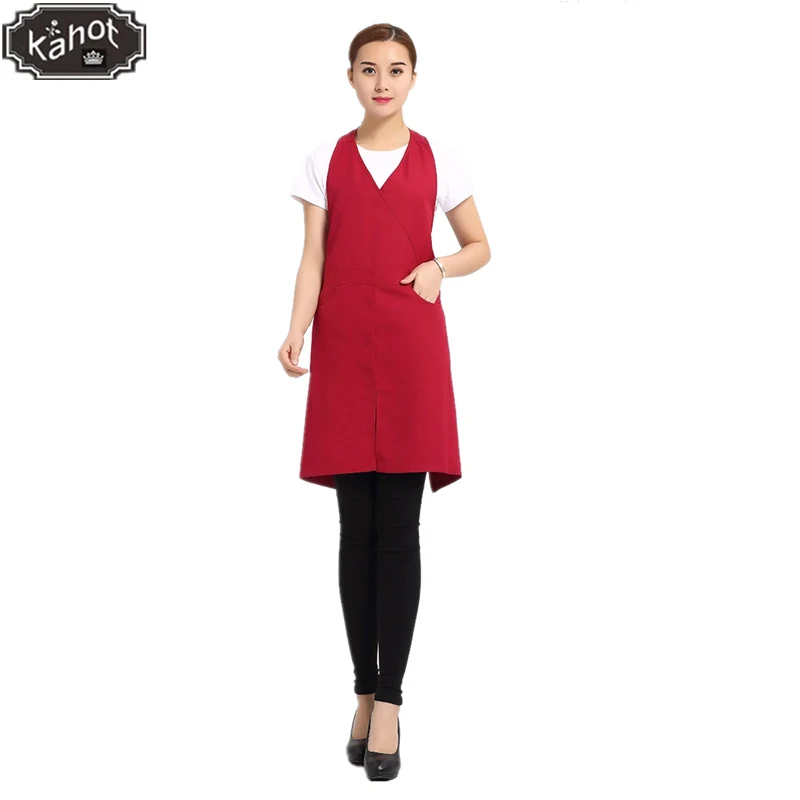 

Salon Profession Hairdresser Fashion Work Apron Barber Assistant Coffee Restaurant Nail Shop Work Clothes Kitchen Cooking Apron
