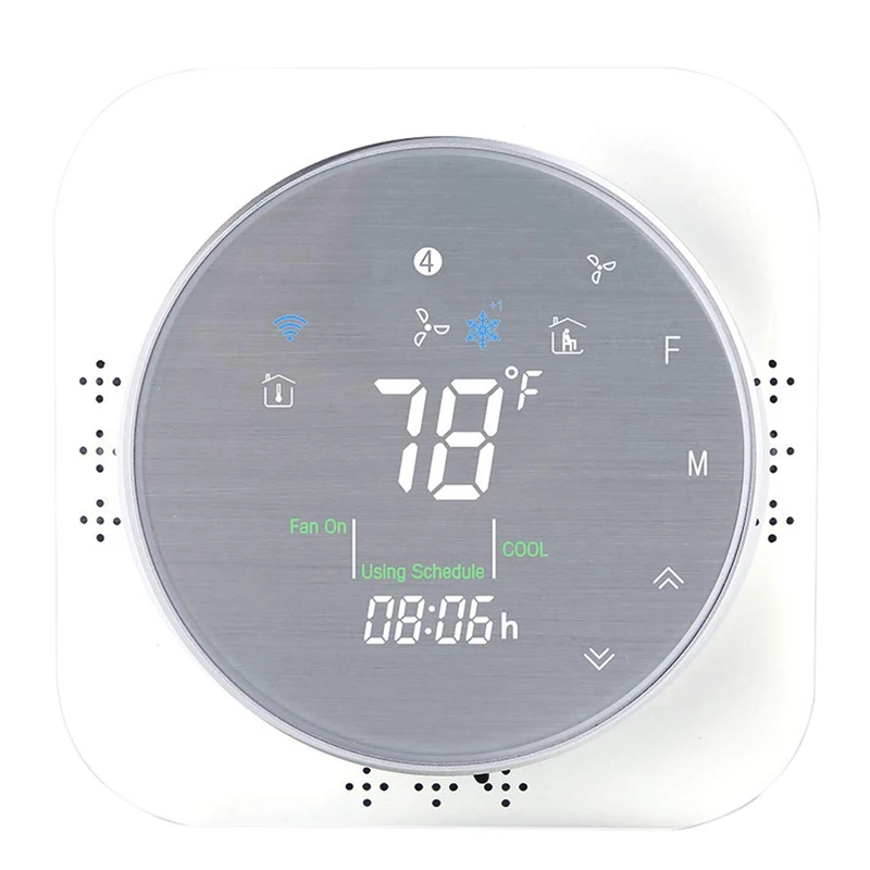 

Smart Wifi Thermostats for Home 24V Heat Pump Programmable Thermostat Compatible with Alexa Google Home