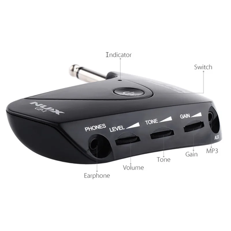 NUX gp 1 Electric Guitar Amplifier multi effects Guitar Pedal Plug Headphone Amp Built in Distortion Effect guitar accessories