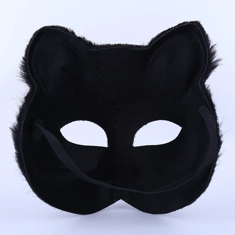 Fox Shape Half Face Eye Mask Christmas Carnival Party Cosplay Mask Halloween Costume Props 5 Colors Male Female Half Face Toy