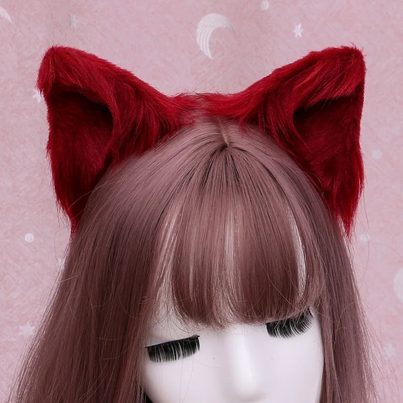 anime halloween costumes 2pcs=1Pair Japanese Lolita Anime Hair Clips Cute Furry Cat Ears Hairpin Headwear Cosplay Costume Snap For Girls Hair Accessories family halloween costumes