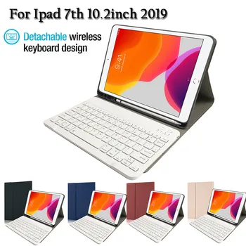

For iPad 10.2 inch 2019 Wireless Bluetooth Keyboard Case Stand Smart Slim Cover
