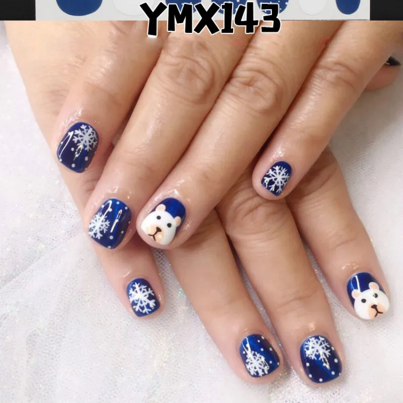14 насадок/листов полное покрытие наклейки для ногтей s Обертывания DIY наклейки для нейл-арта простые наклейки s самоклеющиеся наклейки для ногтей s наклейки для пальцев