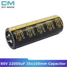 80V 22000 мкФ 35x100 мм 35X100 Алюминий электролитический конденсатор с алюминиевой крышкой, высокая частота низкое сопротивление со сквозным отверстием конденсатор с алюминиевой крышкой, 35*100 мм