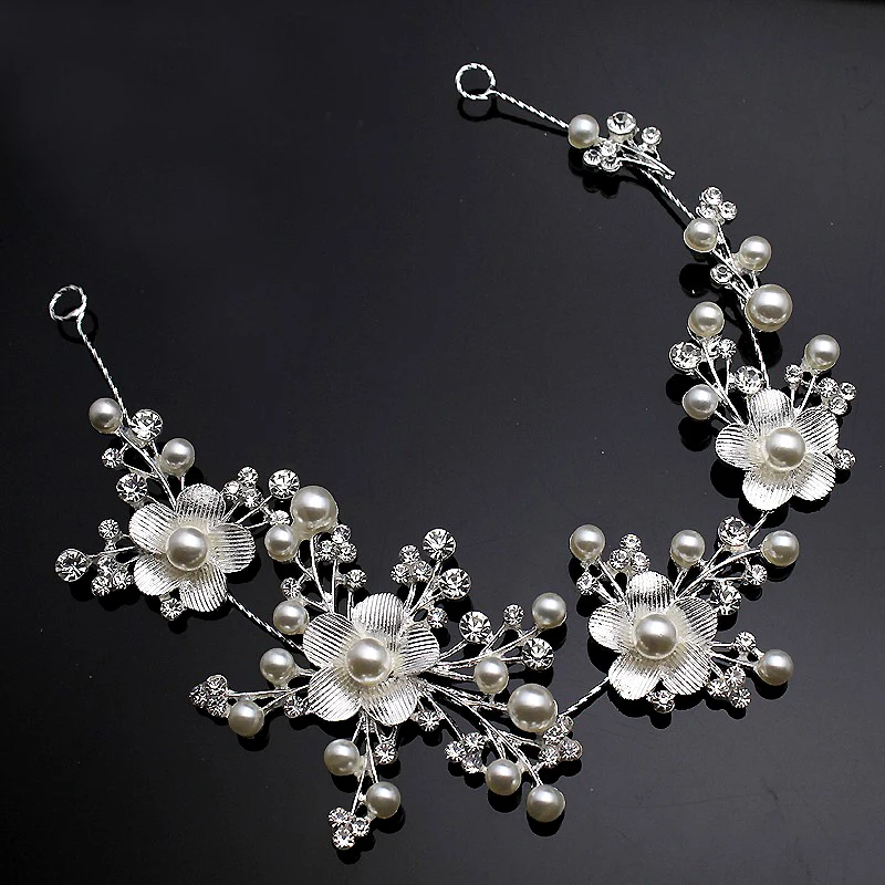 Цвета: золотистый серебристый Цвет цветок повязки на голову с украшениями в виде
