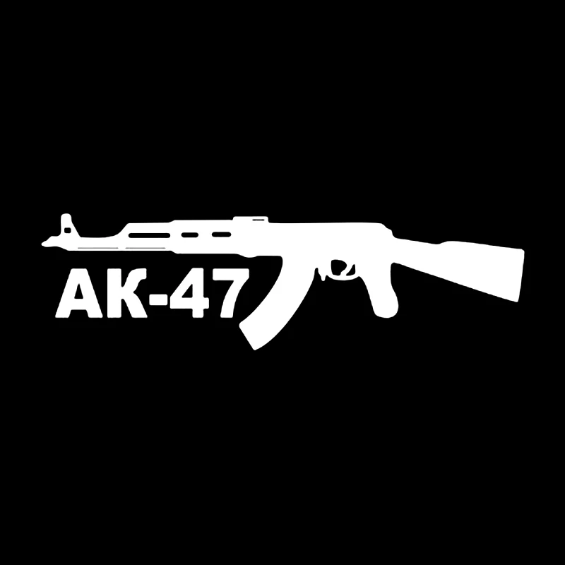 CS31135# Die-Cut Vinyl Decal АК-47 Car Sticker Waterproof Auto
