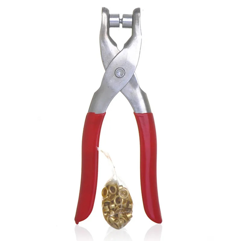 Corn Belt Buckle Shoes Clamp Hand Watch Band Holes Punches Tool Eyelet Punch Pliers Leather Hole With 100pcs Eyelets|buckle beads|plier staplerbuckle