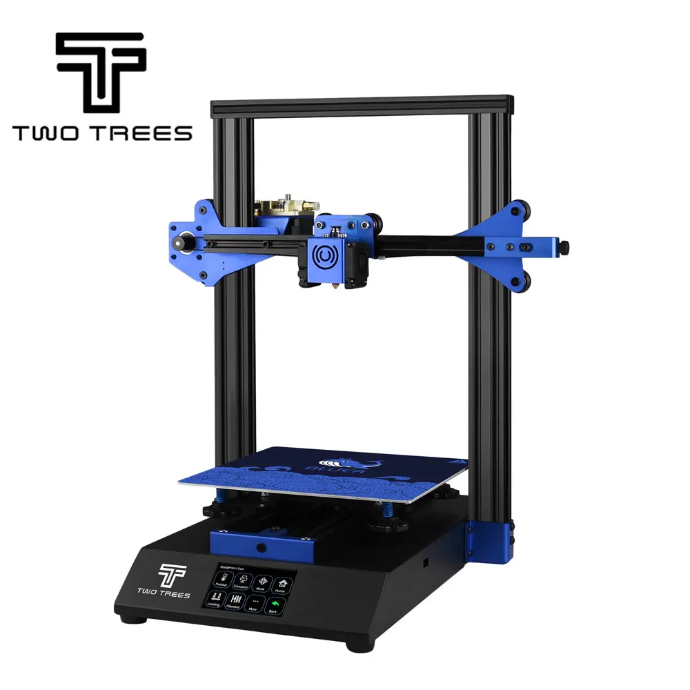 Два дерева 3D принтер 2020 новый набор Bluer 235x235 мм размер Diy Набор 3 5 дюймовый цветной