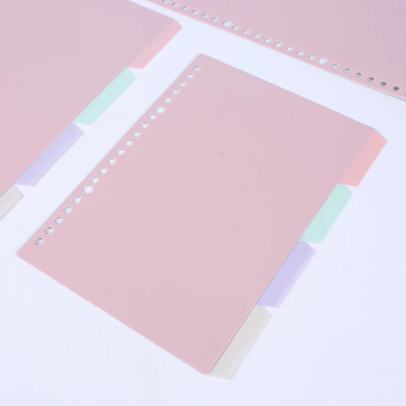 

4Pcs/set B5 A5 A6 Binder Index Dividers Index Page for Loose-leaf Notebook Scrapbook Stationery Bookmark School Office Supplies