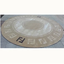 Новая Зеландия шерсть шелк круглый FF ковер Европейский современный минималистичный ковер для гостиной спальни. Настраиваемый размер/цвет