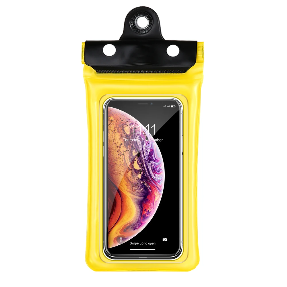 Yellow KISSCASE сумки для плавания водонепроницаемая сумка анти-потеря Подушка Безопасности плавающий подводный чехол для телефона чехол для iphone huawei до 6 дюймов - Цвет: Yellow