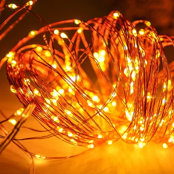 

1M 2M 3M 5M 10M Outdoor LED String lights Holiday New Year Fairy Garland For Christmas Tree Wedding Party Decoration by USB 10m