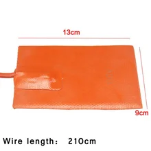 Портативный нагреватель двигателя для автомобиля, грузовика, масляный поддон, Нагреватель бака 120 Вт, 110 В, ОРАНЖЕВЫЙ Нагреватель