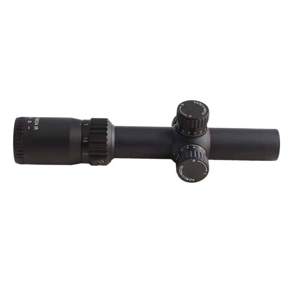 SPINA OPTICS BM 1-6X24 IR Hunting Riflescopes Compact mil dot Reticle llluminate Turrets Lock Reset Tactical Optical Sight