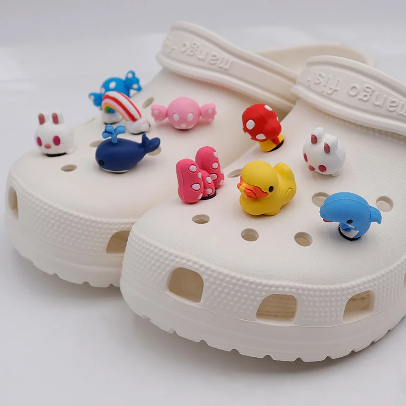 WeiouLace Boys&Girls Easy Install Shoe Flowers Children Childhood Outdoor Beach Gaming Lovely Holes Slipper Accessory Wholesale