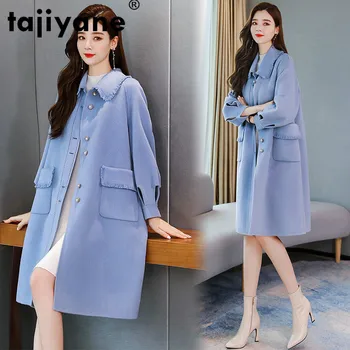 

Tajiyane Print Winter Autumn Women Wool Jacket Long Plus Size Coat Female Jacket Women's Clothing Coats Woman Jackets 72 WPY577