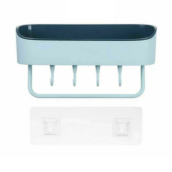 

ABS Shelf Holder Hang Hooks Storing Towels Shampoo Lotion Wall Mounted Display Bathroom Bath Tub Corner Storage Racks