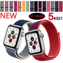 Спортивный ремешок для Apple watch 42 мм 38 мм correa 5 4 44 мм 40 мм Iwatch series 3 2 ремешок для часов браслет дышащие аксессуары