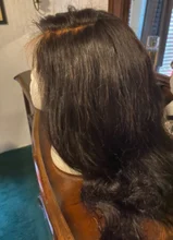 Pelucas de cabello humano brasileño Remy para mujer, postizo de encaje de 4x4 con ondas, línea de pelo prearrancado